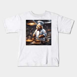 Teddy as a Chef Kids T-Shirt